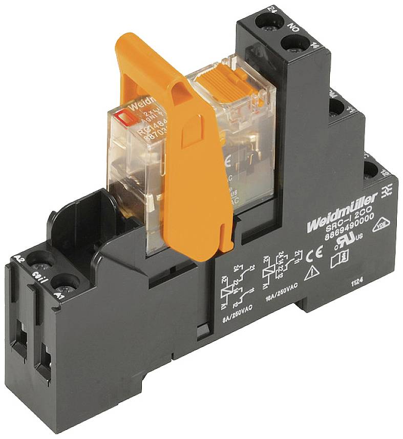 Weidmüller RCIKIT230VAC 2COL/PB MC Koblingsrelæ 230 V/AC 8 A 2 x omskifter 10 stk