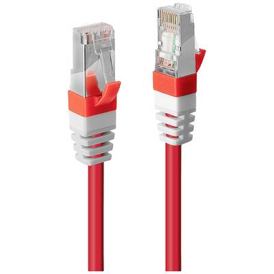Dva červené ethernetové káble s priehľadnými konektormi. Sú usporiadané vedľa seba a ukazujú ich koncovky.