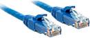 Dva modré ethernetové káble s RJ45 konektormi na oboch koncoch.