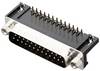 encitech DRB-25M-TBG-110 2103-2100-03 D-SUB kolíková lišta 90 ° Pólov: 25 spájkovacie piny 1 ks Tray