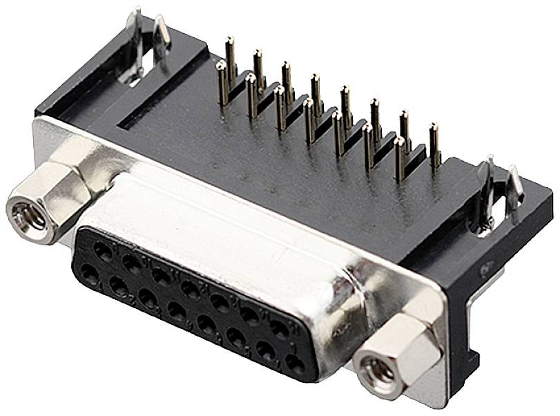 Konektor DB-15 s dvoma skrutkami, ktorý sa často používa pre IEEE-1284 rozhrania alebo niektoré staršie herné porty.