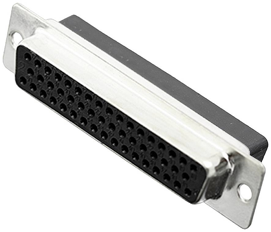 encitech DBC50-SS 2101-0190-15 Connettore femmina SUB-D 180 ° Numero Poli (num): 50 A crimpare 1 pz. Tray