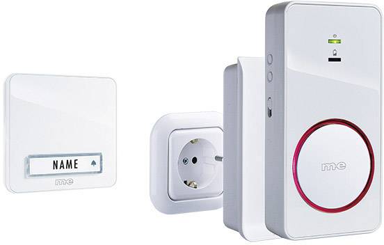 m-e modern-electronics 41152 Suoneria senza fili Kit completo Illuminato