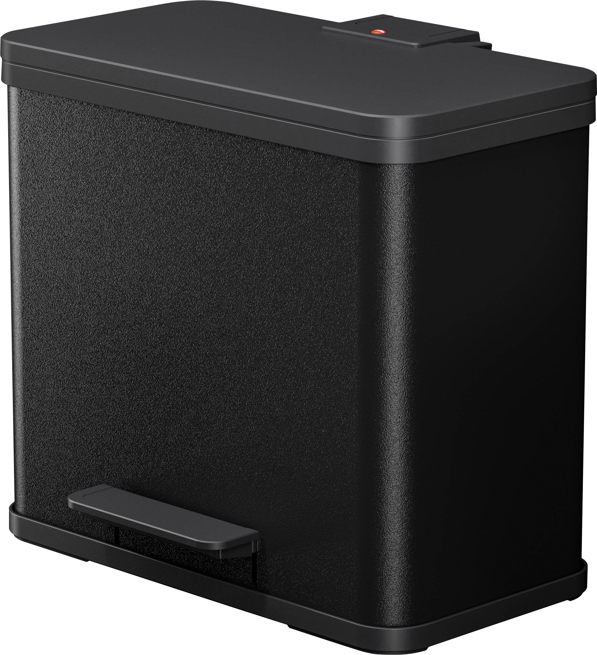 Hailo öko trio plus L 6332600 Bidone della spazzatura 27 l Lamiera dacciaio (L x A x P) 470 x 430 x 340 mm Nero Meccanismo a pedale 1 pz.
