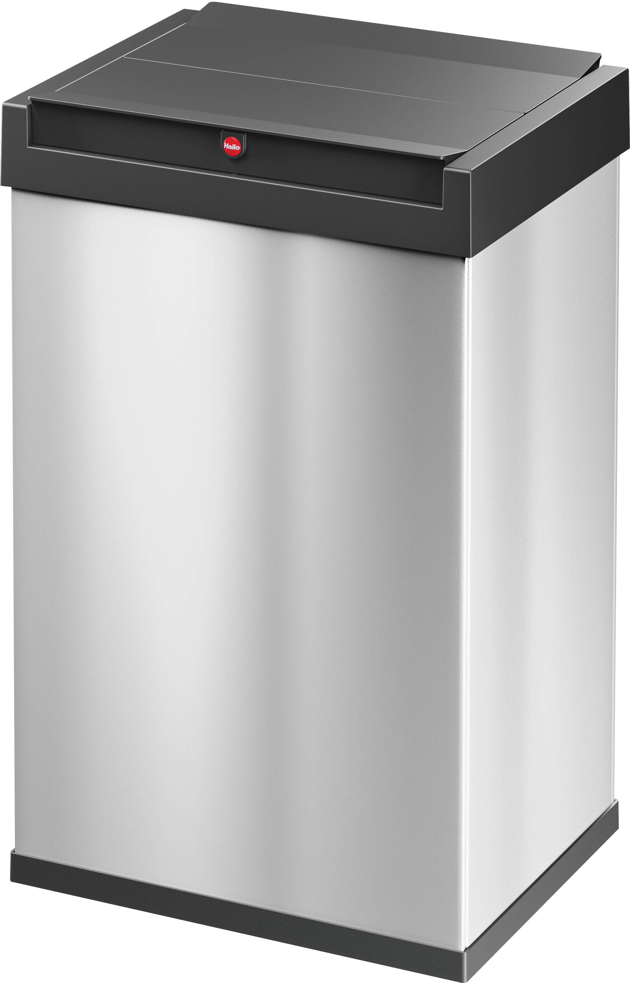Hailo Big-Box Swing L 8401110 Bidone della spazzatura 35 l Acciaio inox (L x L x A) 26 x 33.9 x 54.5 cm acciaio inox Coperchio basculante Self-closing