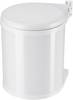 Hailo Compact-Box M 3555-001 odpadkový kôš, 15 l, ocelový plech, (Ø x v) 285 mm x 355 mm, biela, 1 ks