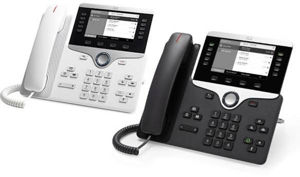 Cisco CP-8811-3PCC-K9= systémový telefón, VoIP  LCD displej drevo