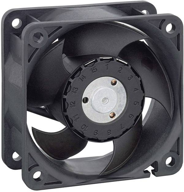 EBM Papst 624HR axiálny ventilátor, 24 V/DC, 46 m³/h, (d x š x v) 60 x 60 x 25 mm, 9292207080