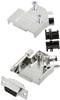 TRU COMPONENTS TCD45ZK09DBSK 7709100 sada D-SUB zásuvková lišta 45 ° Pólov: 9 spájkovaný 1 ks