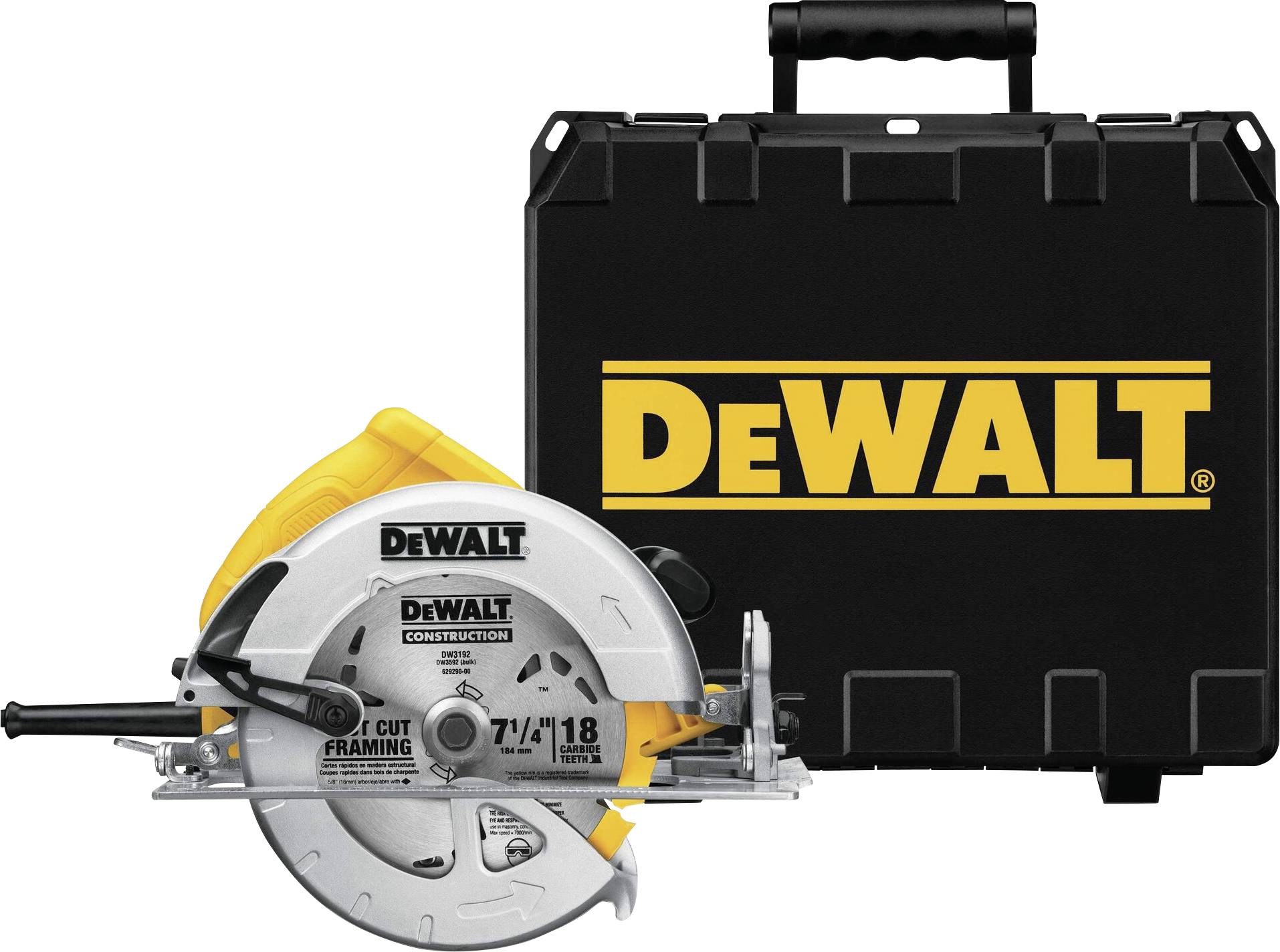 DEWALT DWE575K Cirkelsåg 190 mm inkl. Tillbehör 1600 W