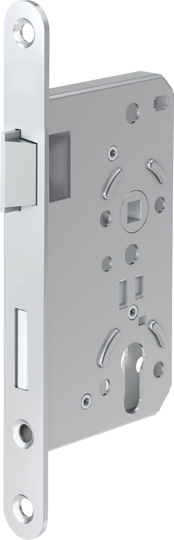 Basi 9810-6522 Serratura da infilare per porta della camera Argento