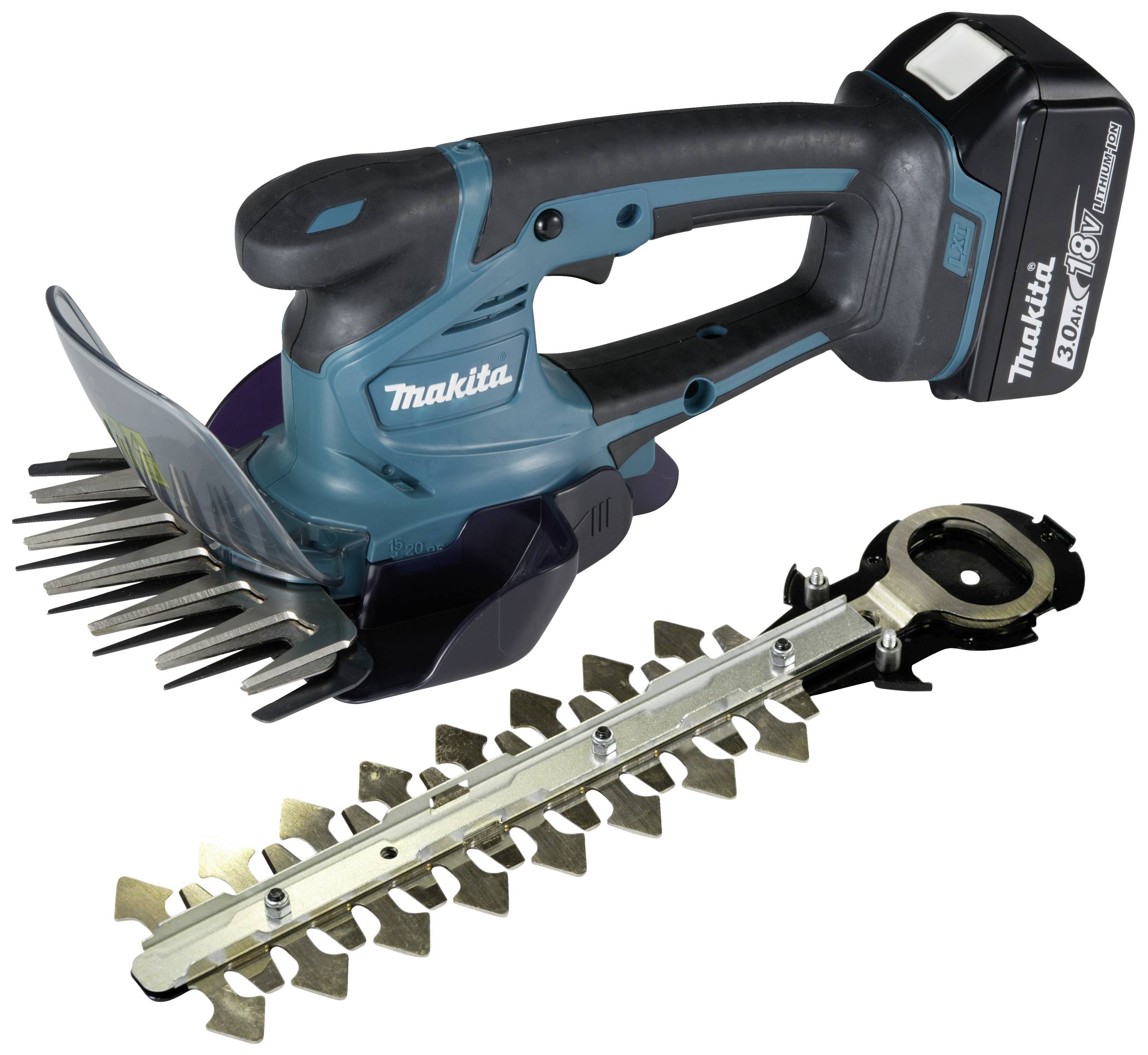 Makita DUM604RFX na akumulátor nožnice na trávu akumulátor, vr. nabíjačky, s príslušenstvom 18 V Li-Ion akumulátor