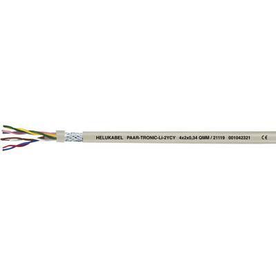 Viacžilový kábel s nápisom 'HELUKABEL PAARTRONIC-CY CY 4x2x0.34 OAM / 21119 00103221'.