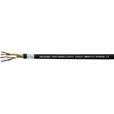 Kábel s viacerými farebnými vodičmi, označený ako 'HELU KABEL PARA-TRONIC-C-LAYCYB'.