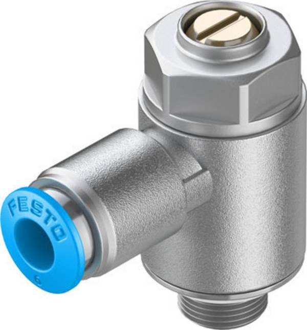 FESTO spätný ventil 537075 GRLA-1/8-QS-6-MF-D 1 ks