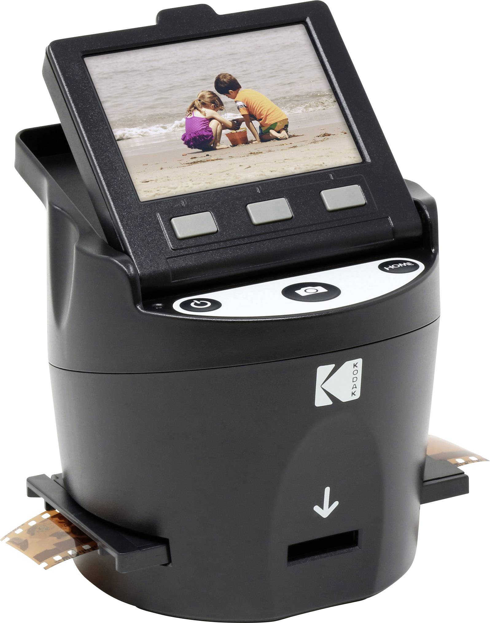 Kodak SCANZA Digital Film Scanner Scanner per pellicole 14 Megapixel Unità luce trasmessa, Display integrato, Digitalizzazione senza PC, Uscita TV, Pe