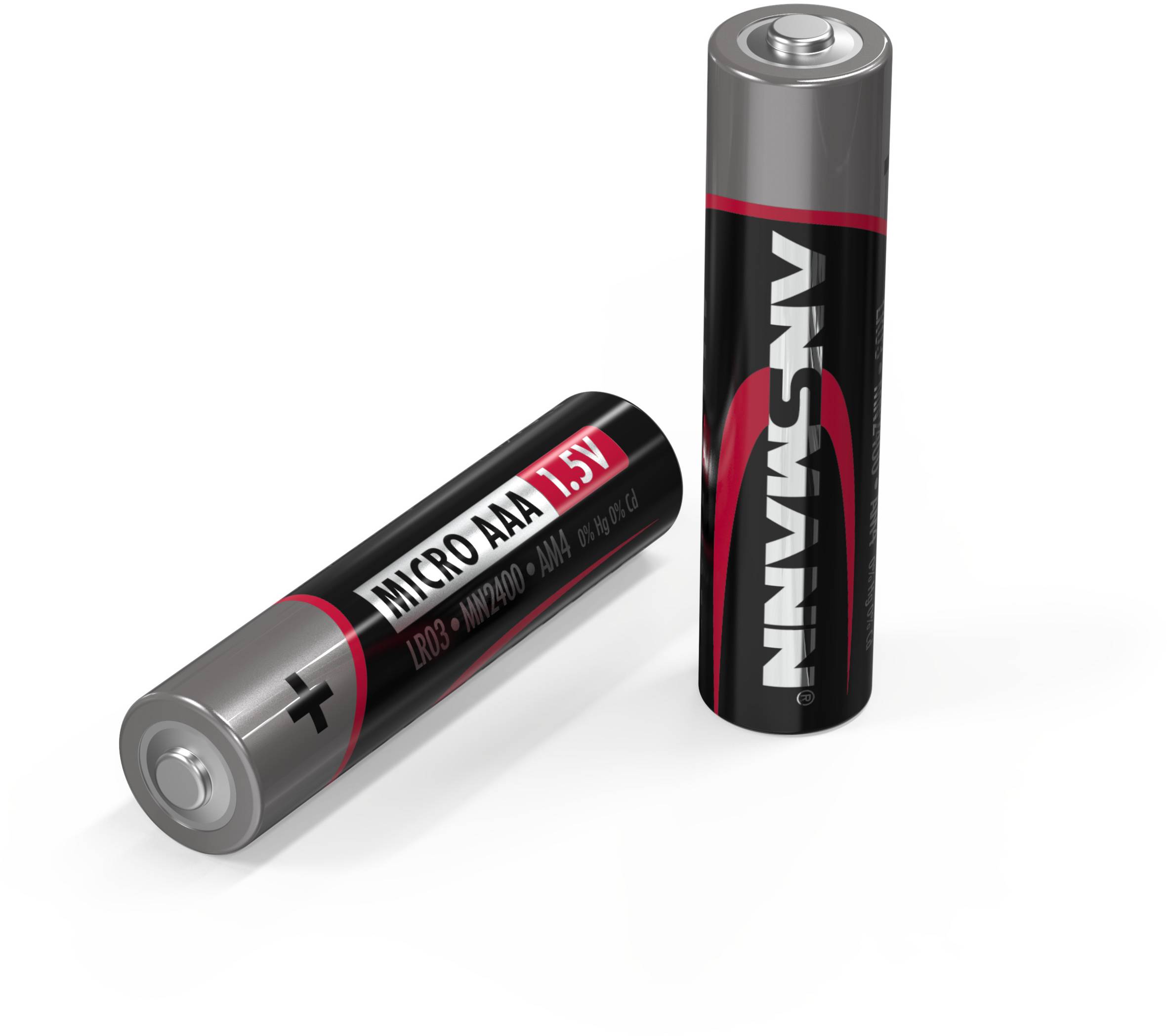 Dve batérie AA známej značky, jedna stojaca, druhá ležiaca, s nápisom 1,5V, vhodné pre rôzne elektronické zariadenia.