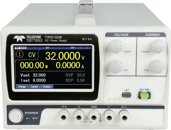 Teledyne LeCroy T3PS13206P laboratórny zdroj s nastaviteľným napätím, Kalibrované podľa (ISO), 0 - 32 V, 0 - 6 A, 192 W, možné programovať, výstup 1 x, T3PS13206P