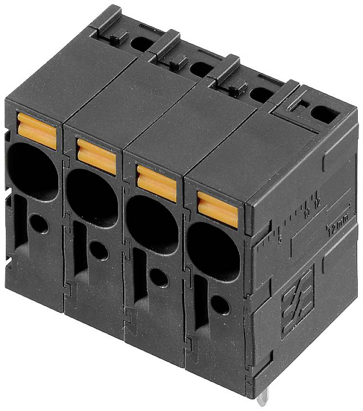 Weidm&uuml;ller 2473000000 Klemschroefblok 6 mm&sup2; Aantal polen 2 Zwart 100 stuk(s)