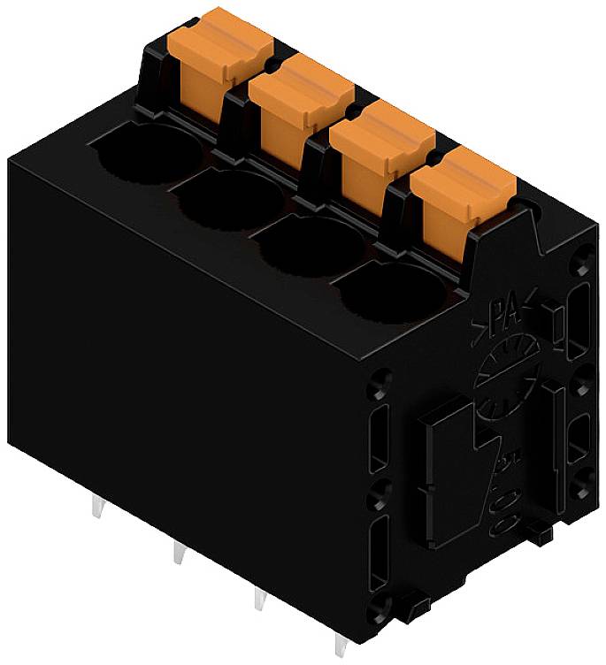 Weidm&uuml;ller 1427310000 Klemschroefblok 2.5 mm&sup2; Aantal polen 4 Zwart 70 stuk(s)