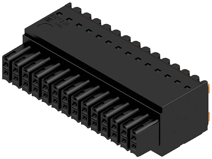 Čierny elektronický konektor s viacerými štvorcovými vývodmi, často používaný pre počítačové alebo elektrotechnické príslušenstvo.