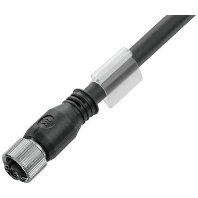 Čierny kábel s kovovým konektorom a plastovým krytom. Vhodný na prepojenie elektronických zariadení.