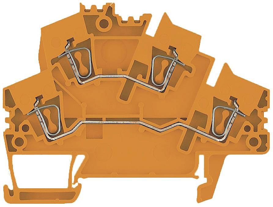 Weidmüller 1831260000 Morsetto passante componibile 5.10 mm A molla Arancione 50 pz.