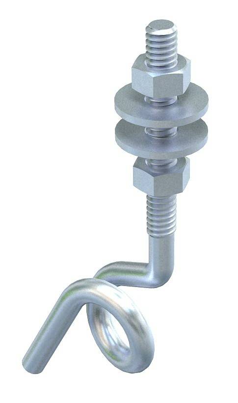 OBO Bettermann 3453820 OBO vendite gancio a soffitto M6x70 948 TG6 70 mm 1 pz.