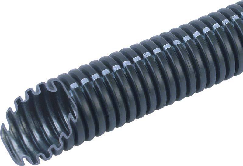 Fränkische Rohrwerke 24110040 FFKu-EL-F-LS0H 40 Tubo corrugato Nero 31.5 mm 1 pz.