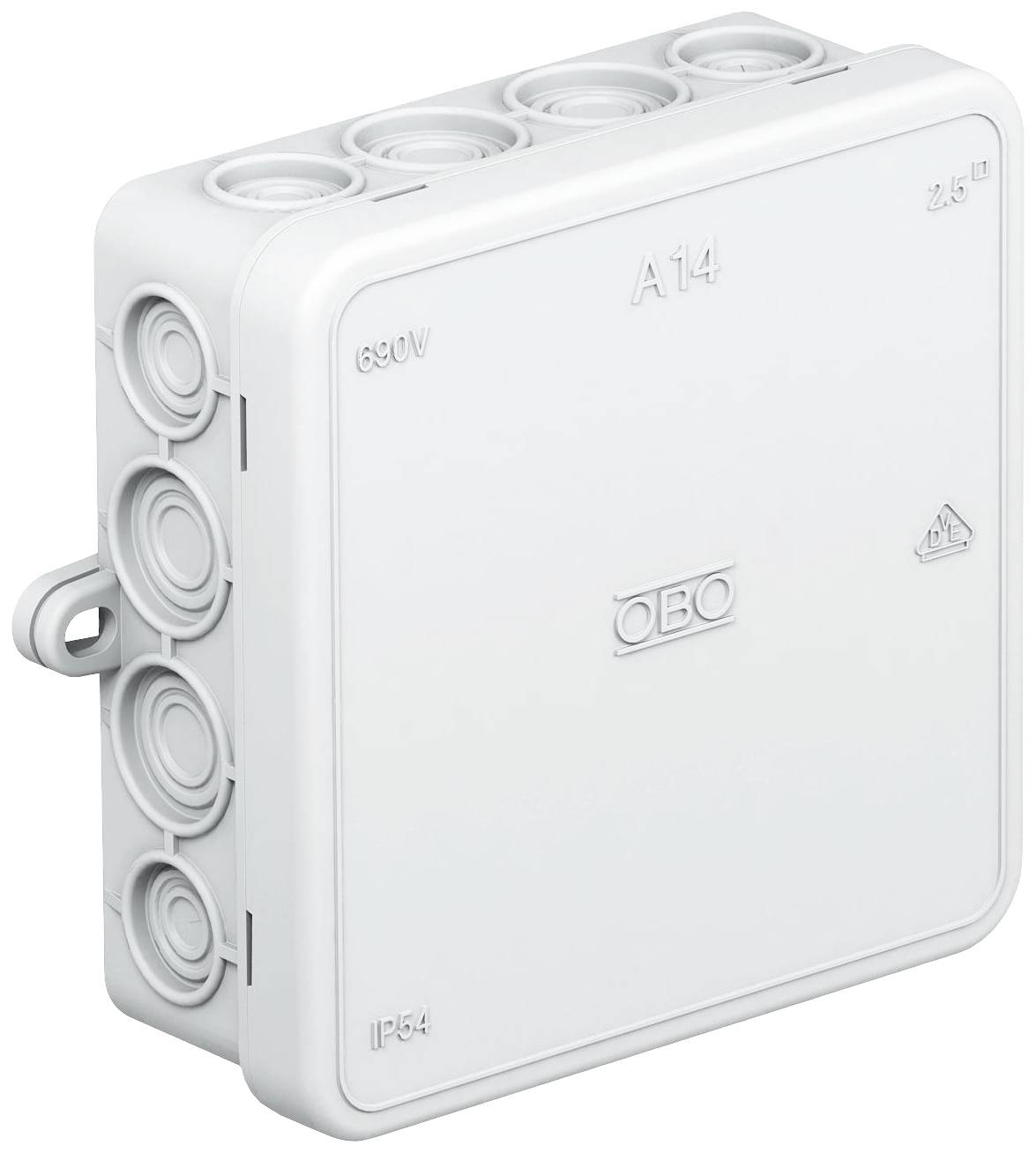 OBO Bettermann 2000378 Scatola di derivazione (L x L) 100 mm x 100 mm 1 pz.