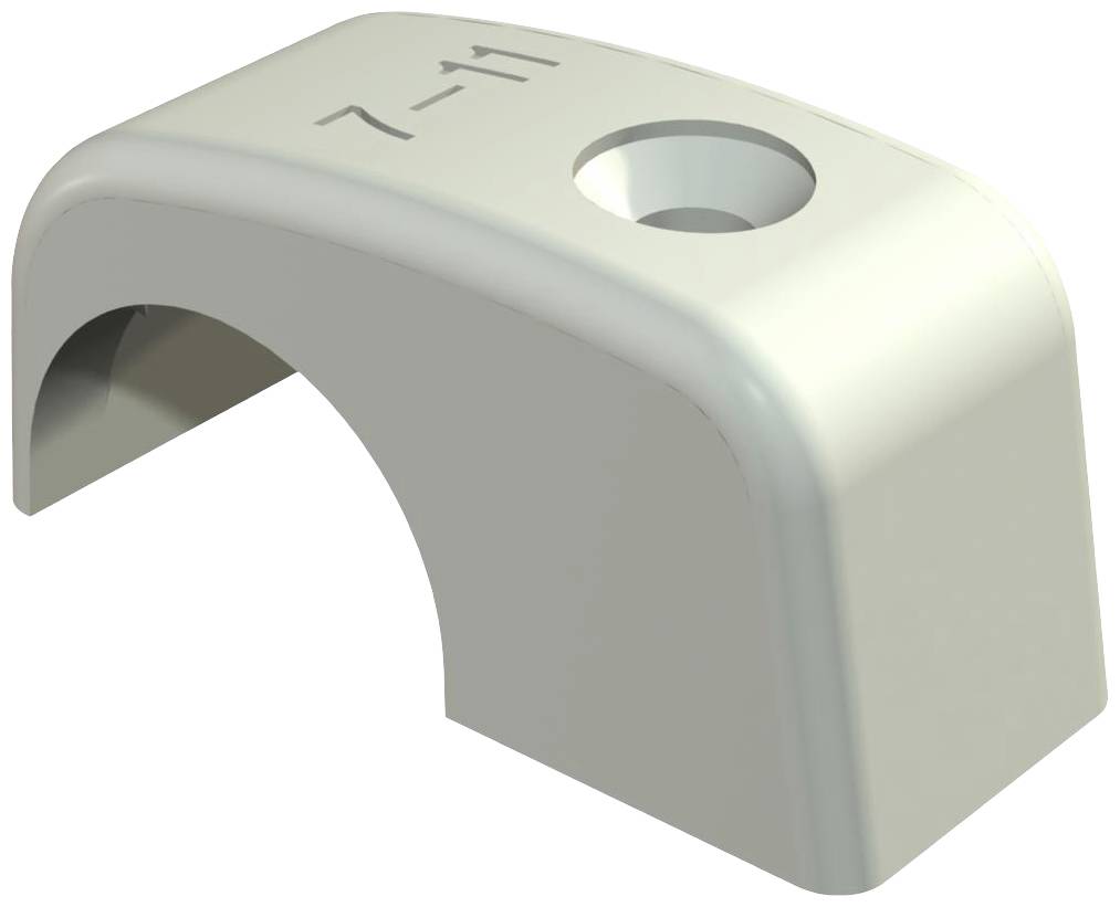 Šedo-biele zakrivené konštrukčné prvok s otvorom a označením 'Z-11' na povrchu.