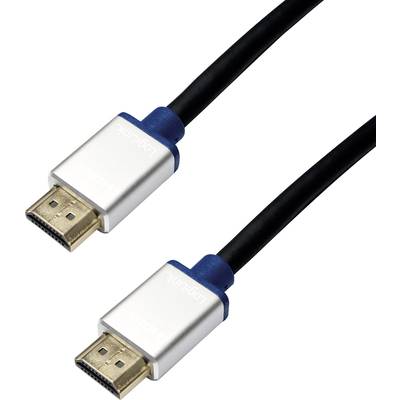 LogiLink HDMI prepojovací kábel Zástrčka HDMI-A, Zástrčka HDMI-A 1.50 m čierna BHAA15  HDMI kábel