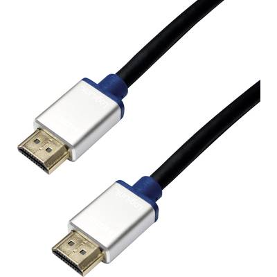 LogiLink HDMI prepojovací kábel Zástrčka HDMI-A, Zástrčka HDMI-A 3.00 m čierna BHAA30  HDMI kábel