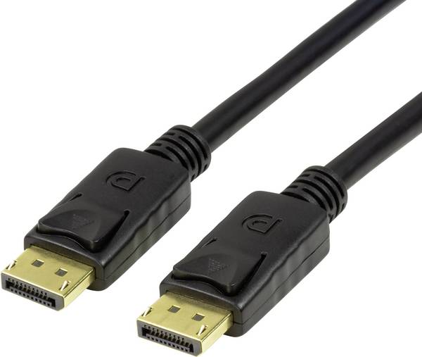 LogiLink DisplayPort prepojovací kábel Konektor DisplayPort, Konektor DisplayPort 1.00 m čierna CV0119  Kábel DisplayPort