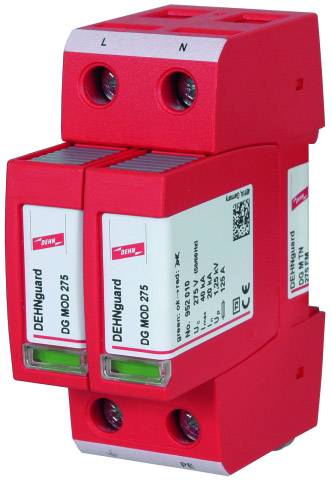 DEHN 952205 DG M TN 275 FM Scaricatore di sovratensioni Protezione da sovratensioni per: Armadi di distribuzione 40 kA 1 pz.