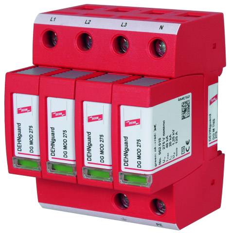 DEHN 952400 DG M TNS 275 Scaricatore di sovratensioni Protezione da sovratensioni per: Armadi di distribuzione 40 kA 1 pz.