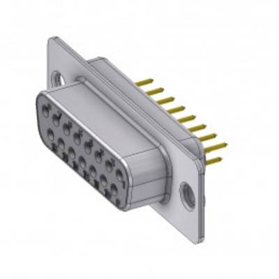 Deltron Connectors DT 15 SY/2 D-SUB zásuvka 180 ° Pólov: 15 spájkovaný konektor, piny 1 ks