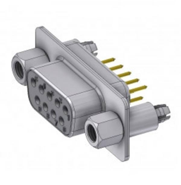 Deltron Connectors  DTS09SY/2M86UNB5 D-SUB zásuvka 180 ° Pólov: 9 spájkovaný konektor, piny 1 ks
