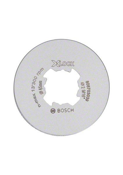 Kotúč s uchytením X-LOCK s údajmi o otáčkach a veľkosti. Firemné logo a obchodná značka 'BOSCH' viditeľné.