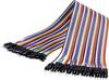 Renkforce JKMM403 jumper káble Arduino, Banana Pi, Raspberry Pi® [40x zástrčka drôtového mostíka - 40x zástrčka drôtového mostíka] 30.00 cm farebná
