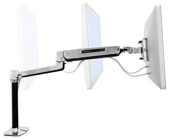 Ergotron 45-358-026 / LX Steh-Sitz-Tischmontage-L stolový držiak monitoru 116,8 cm (46")-2
