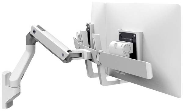 Ergotron HX Dual Arm Wall Mount  držiak na stenu pre monitor 38,1 cm (15") - 81,3 cm (32") otočný, výškovo nastaviteľný, sklápajúci, nakláňací