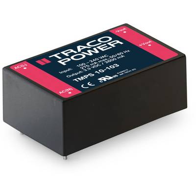 Napájací zdroj 'TRACO POWER', model TMPS 10-103. Vstup: 100-240 VAC, výstup: 5 VDC, 2 A, vhodný pre 50/60 Hz.