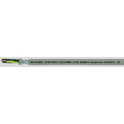 Šedý kábel s nápisom 'HELUKABEL JZ-500 HMH-C 4G2,5 CMM 1748 300/500 V bez obsahu halogénov 001048612 CE'.