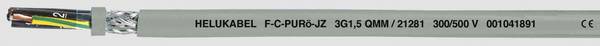 HELU F-C-PURö-JZ 21262-500 riadiaci kábel 12 G 1 mm², 500 m, sivá