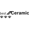 Logo s textom 'best for Ceramic' a tromi diamantovými symbolmi pod ním, ktoré naznačujú vhodnosť pre keramické produkty.