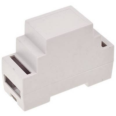 TRU COMPONENTS TC-7910732 puzdro na DIN lištu 34 x 89 x 63 ABS-V0 sivá 1 ks