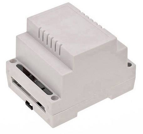 TRU COMPONENTS TC-7910876 puzdro na DIN lištu 70 x 89 x 65 ABS-V0 sivá 1 ks