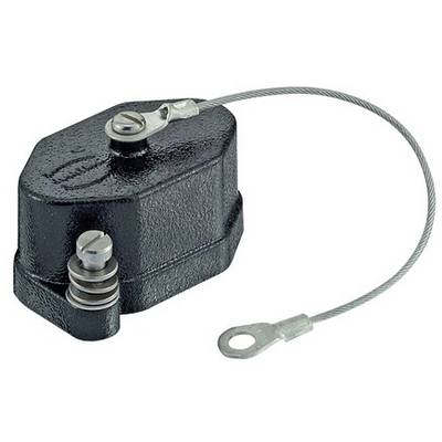 Čierny elektromagnet s pripevneným kovovým káblom.