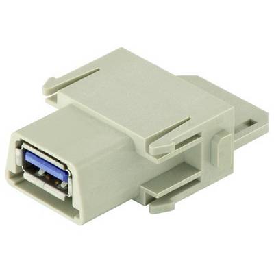Béžový adaptér s USB portom, vhodný na pripojenie zariadení kompatibilných s USB.